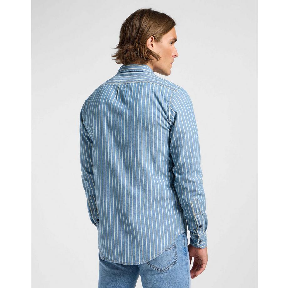 Lee sure Chemise en Jean Rayée  