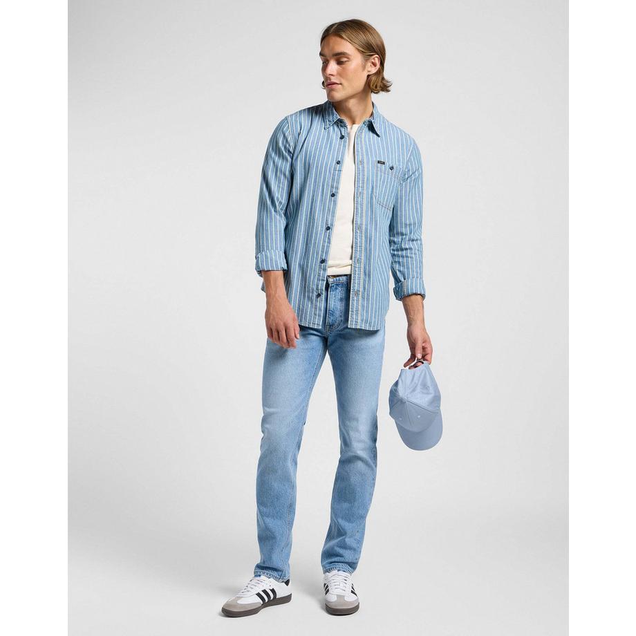 Lee sure Chemise en Jean Rayée  