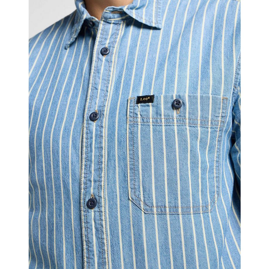 Lee sure Chemise en Jean Rayée  