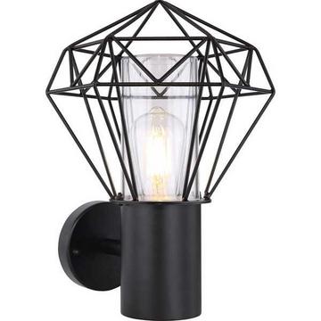 Lampada da esterno Horace in acciaio inox nero 1xE27 LED