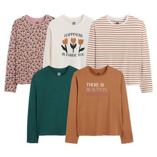 La Redoute Collections  5er-Pack Langarm-Shirts 