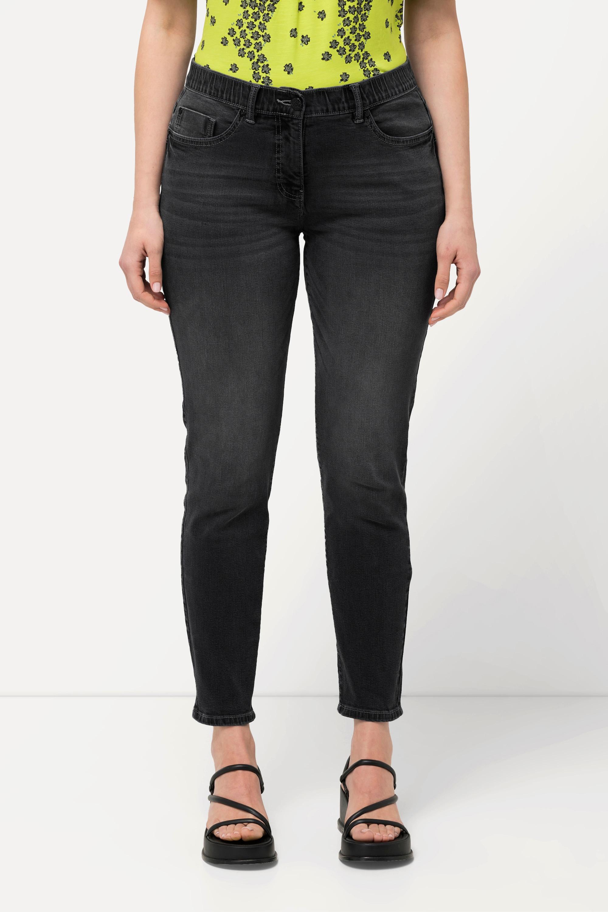 Ulla Popken  Jeans push-up modello Sarah dal taglio aderente in tessuto elasticizzato 