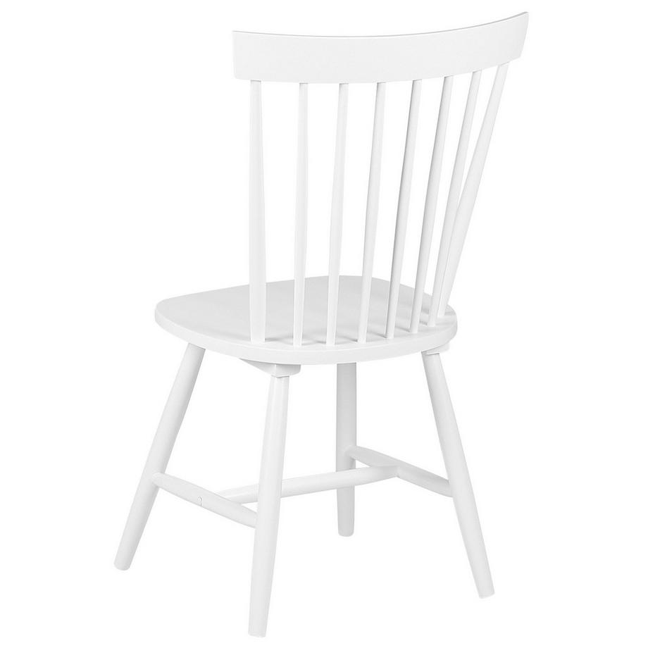 Beliani Set di 2 sedie da pranzo en Legno di caucciù Retrò BURGES  