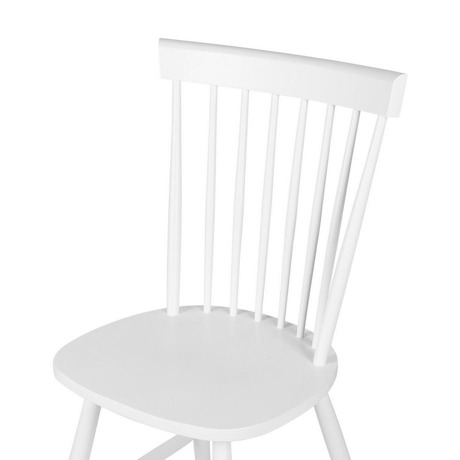 Beliani Set di 2 sedie da pranzo en Legno di caucciù Retrò BURGES  