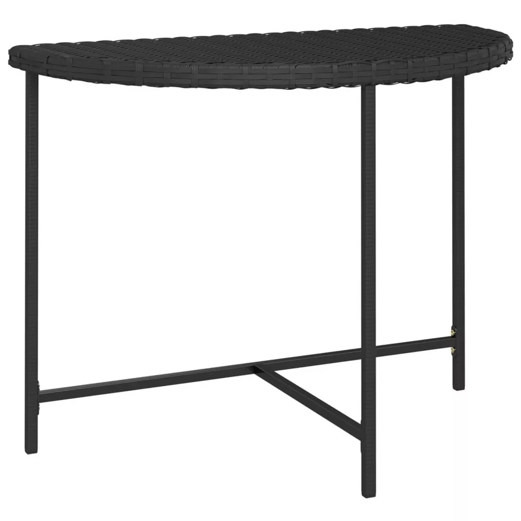 VidaXL - Table de jardin, One Size, Noir