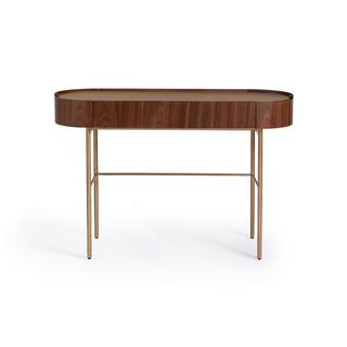 AM.PM Konsolenschreibtisch mit Walnussfurnier und Leder  
