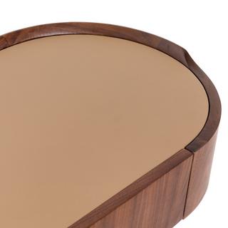 AM.PM Konsolenschreibtisch mit Walnussfurnier und Leder  