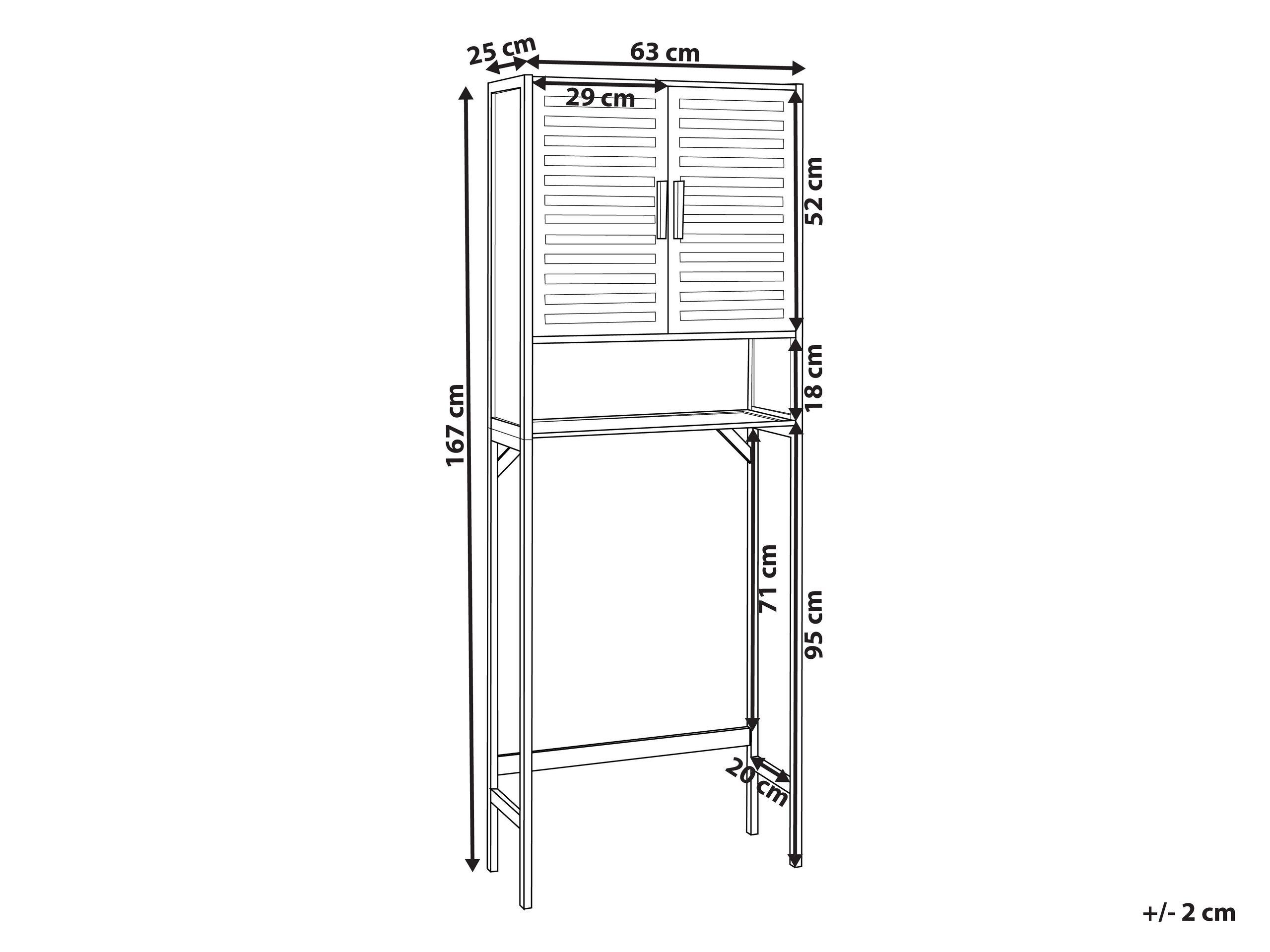 Beliani Meuble haut en Bambou Moderne OKARCHE  