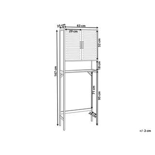 Beliani Meuble haut en Bambou Moderne OKARCHE  