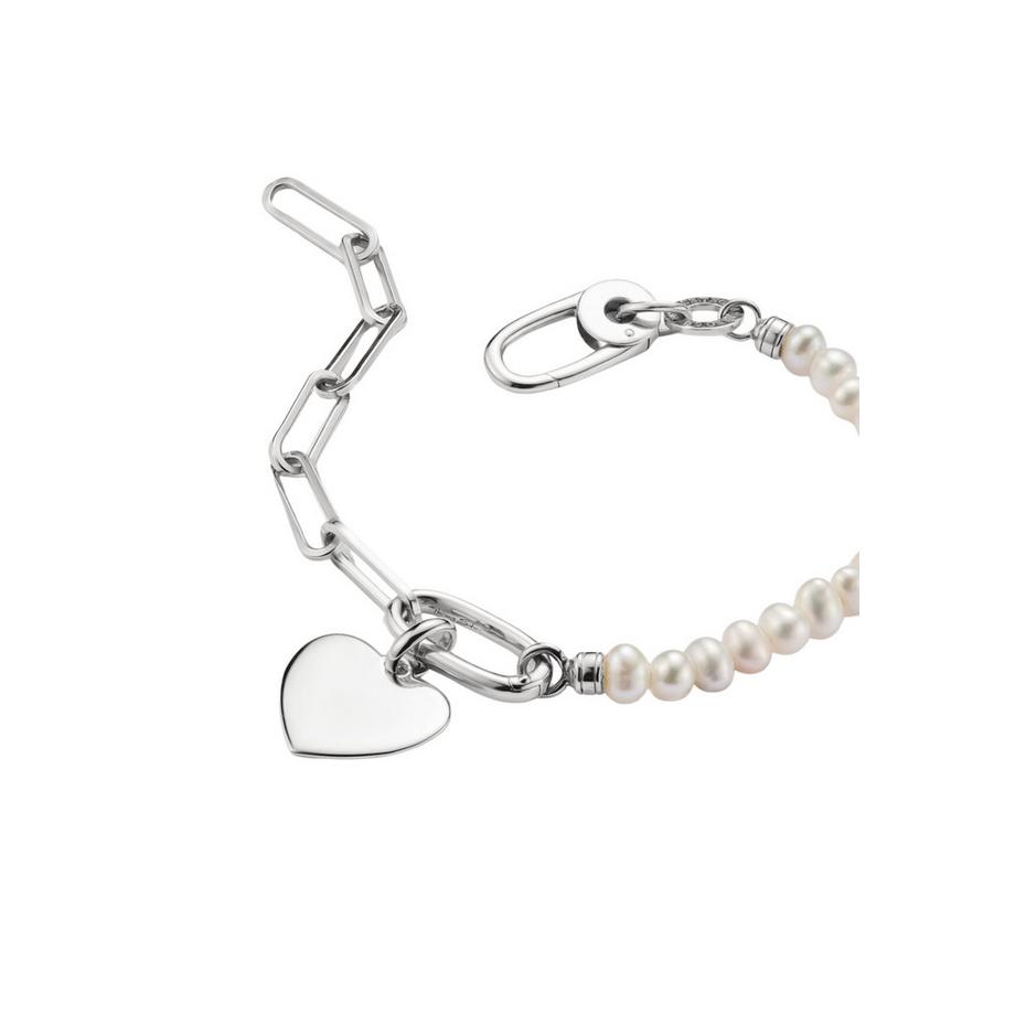 Thomas Sabo  Charm-Armband mit Paperclip-Kette und Verbindungsglied aus 