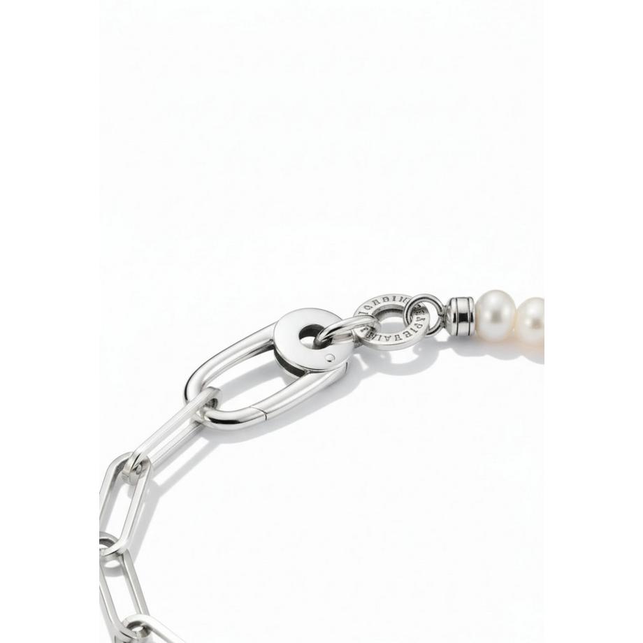 Thomas Sabo  Charm-Armband mit Paperclip-Kette und Verbindungsglied aus 