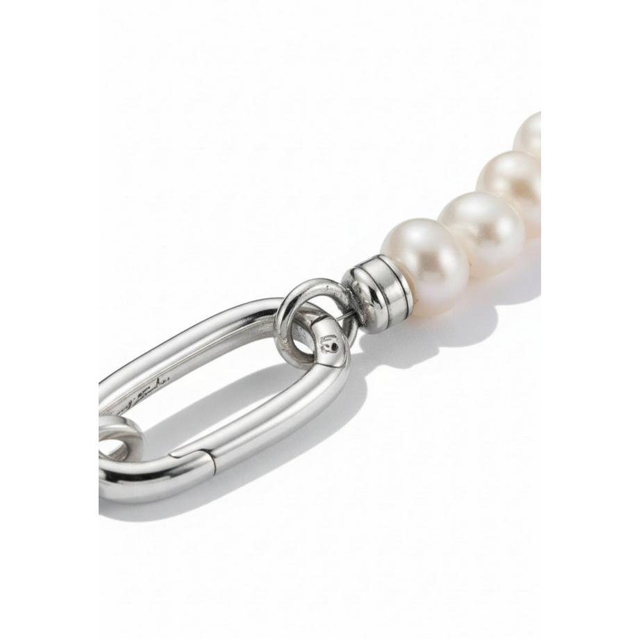 Thomas Sabo  Charm-Armband mit Paperclip-Kette und Verbindungsglied aus 