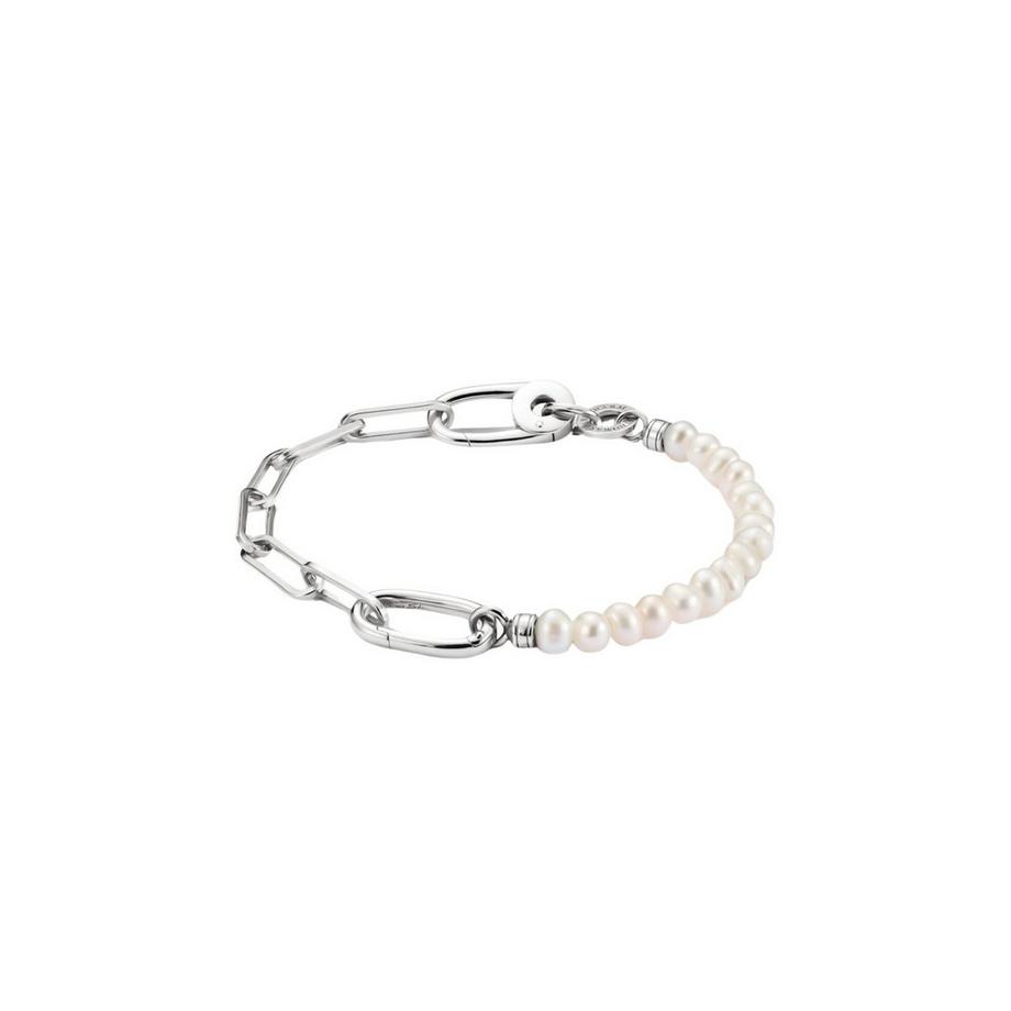 Thomas Sabo  Charm-Armband mit Paperclip-Kette und Verbindungsglied aus 