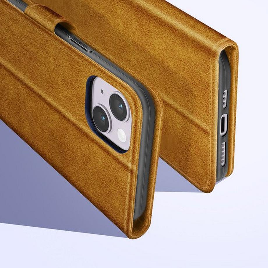 Avizar  Klappetui Apple iPhone 14 Plus Braun 