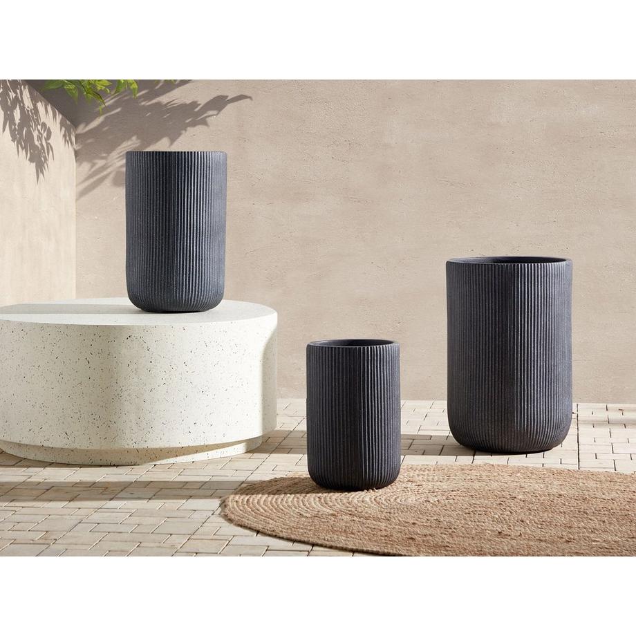 Beliani Vaso per piante en Fibra d'argilla Moderno EANTIO  