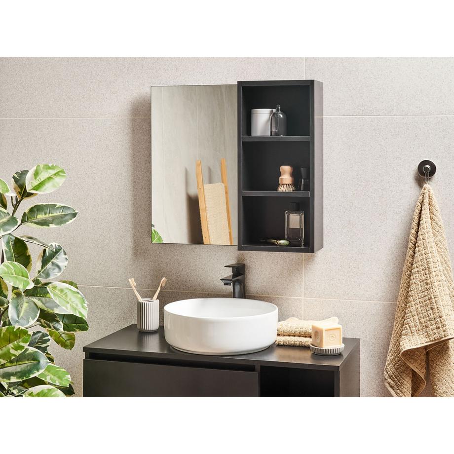 Beliani Bad-Spiegelschrank aus Faserplatte Modern JOINVILLE  