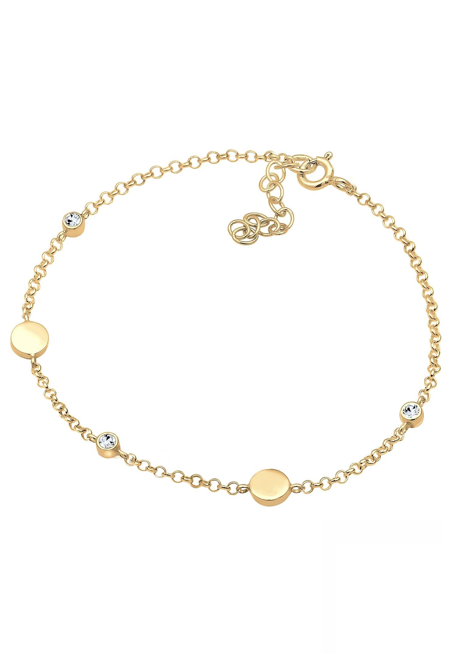 Elli  Armband Plättchen Kristalle 