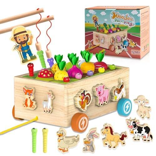 Activity-board  Jouets en bois bébé à partir de 3 ans jeu de tri des couleurs des formes de reconnaissance des animaux végétaux 