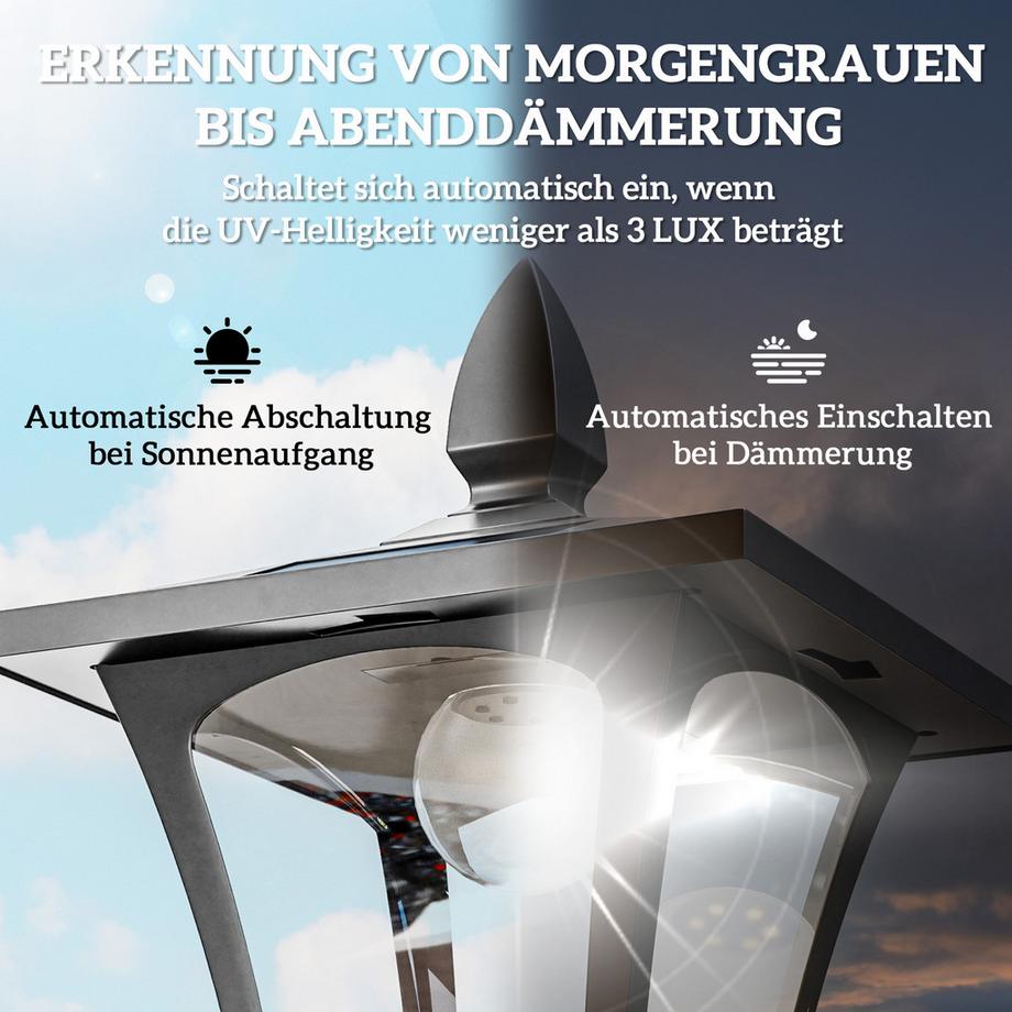 Outsunny Lanterne de jardin  