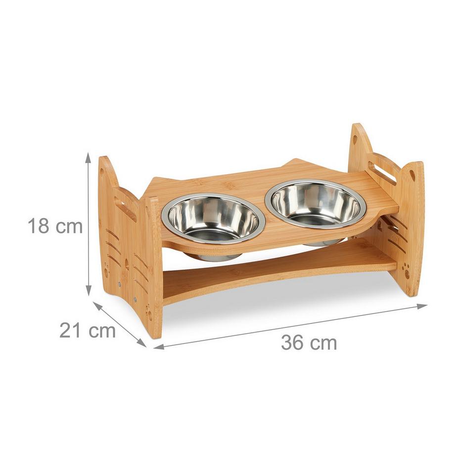 B2X  Station d'alimentation réglable en hauteur pour chats 