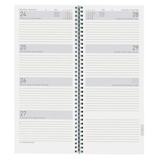 Biella Agenda de bureau long Twist, Wire-O  