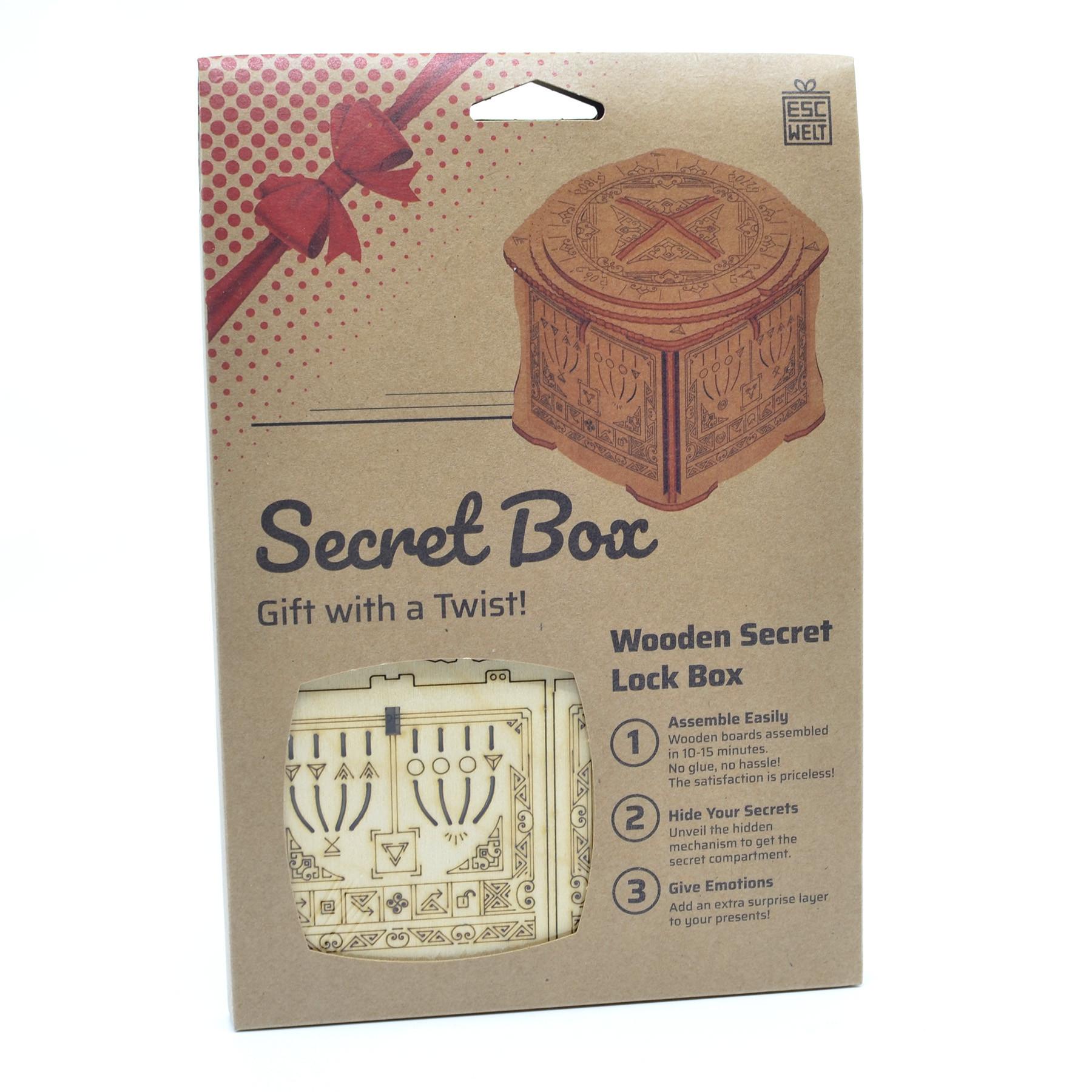 Escape Welt  Secret Box "The Lock" - Knobelbox-Bausatz 