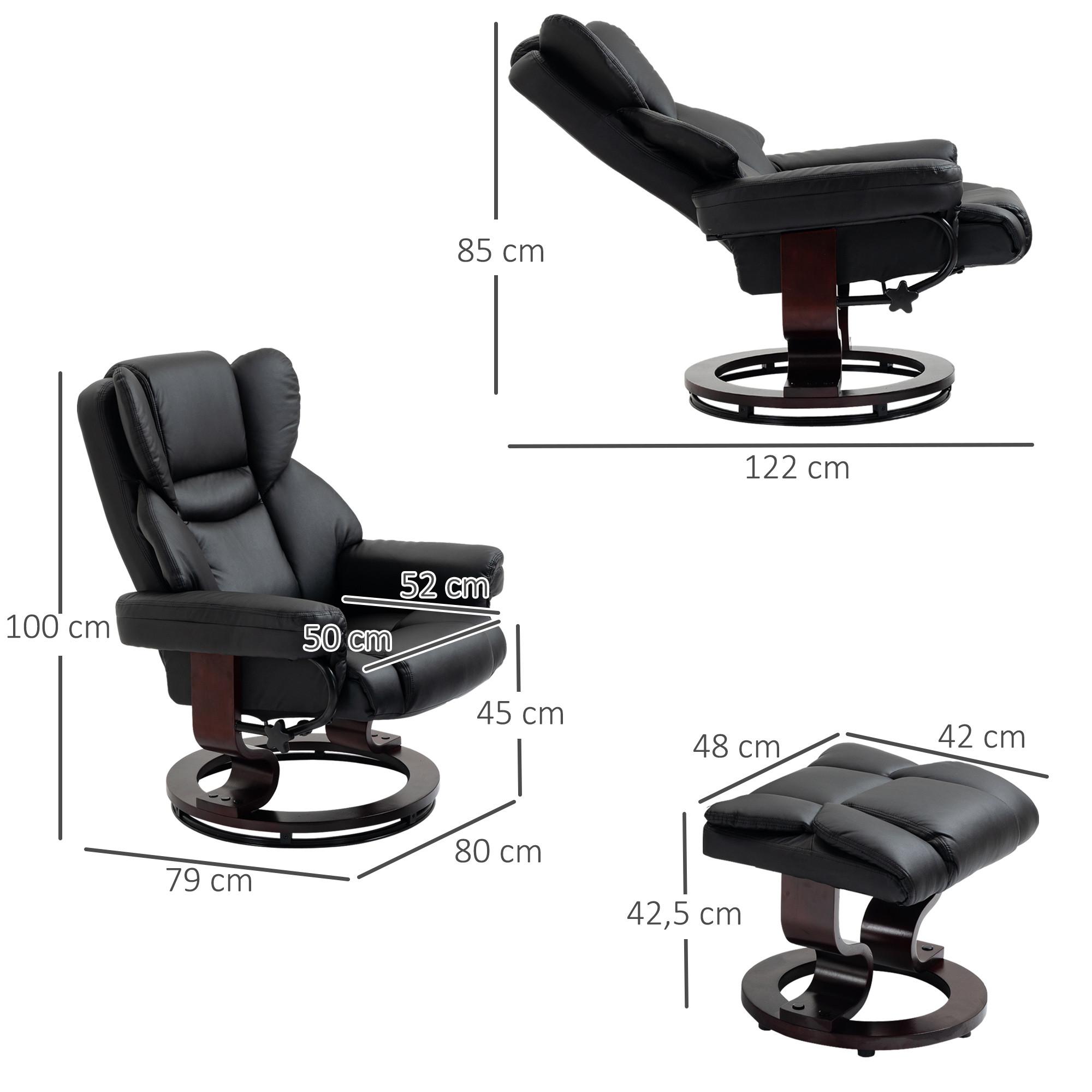 HOMCOM Fauteuil de relaxation  