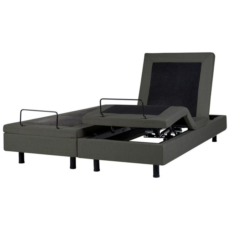 Beliani Lit réglable sans tête de lit en Tissu  CASTELLAN  