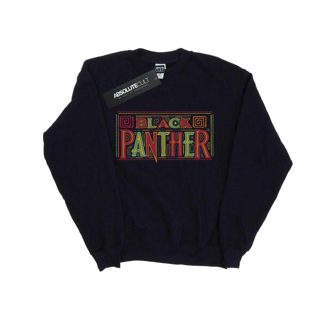 Image of Black Panther Tribal Logo Sweatshirt Jungen Marine 128