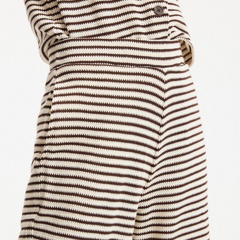 La Redoute Collections Pantaloni ampi maglia a righe  