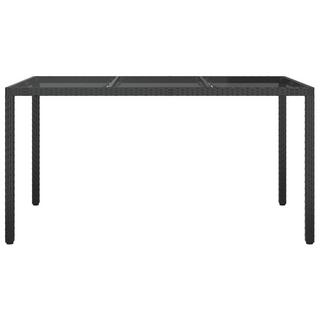 VidaXL Table de jardin rotin synthétique  