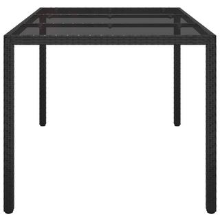 VidaXL Table de jardin rotin synthétique  