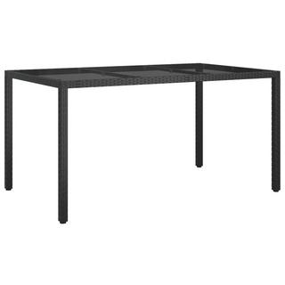 VidaXL Table de jardin rotin synthétique  