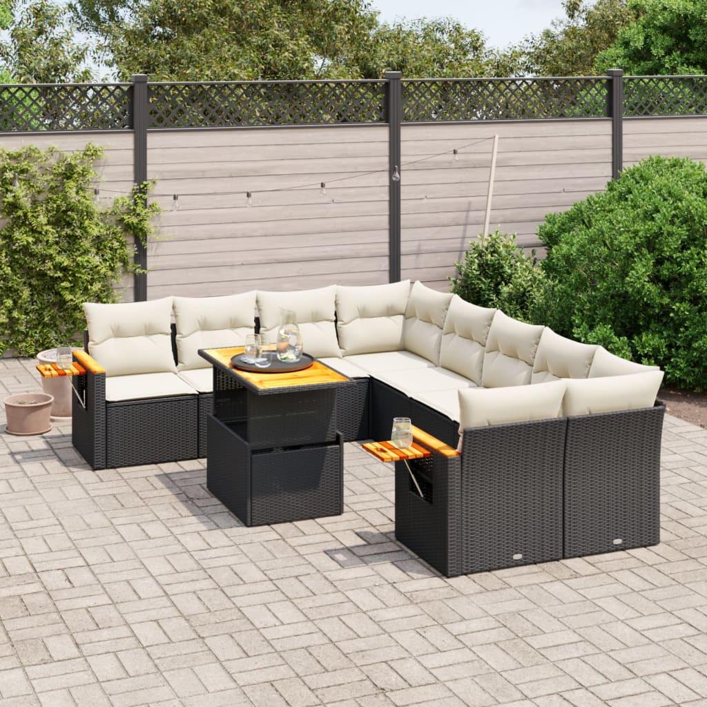 VidaXL set divano da giardino Polirattan  