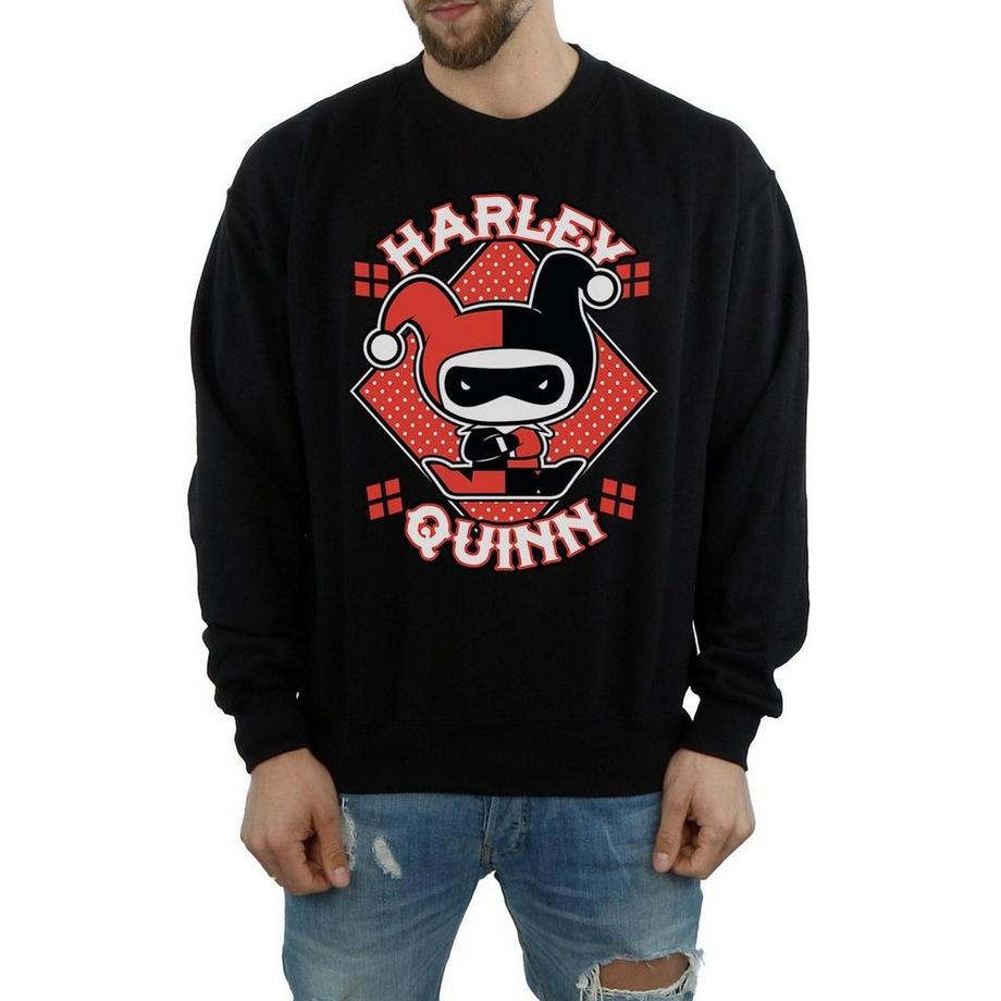 DC COMICS Harley Quinn Chibi Logo Sweatshirt  