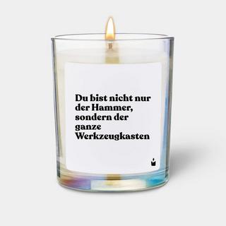CandleHand Bougie Parfumée Flowery Du bist nicht nur der Hammer, sondern der ganze Werkzeugkasten  