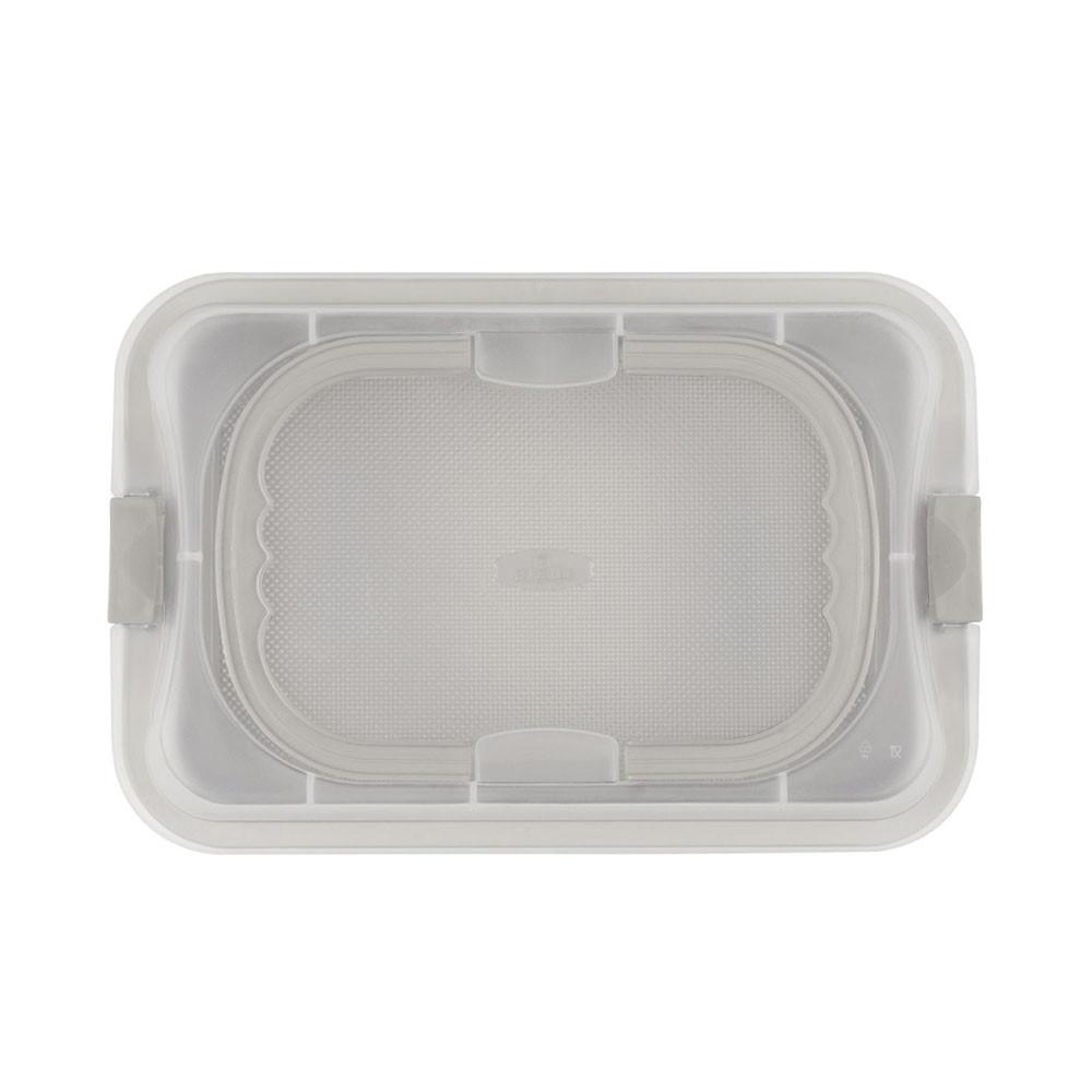 Berlinger länglicher Bräter mit Deckel matt cream Sahara Collection  