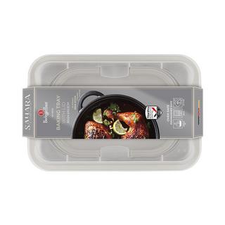 Berlinger länglicher Bräter mit Deckel matt cream Sahara Collection  