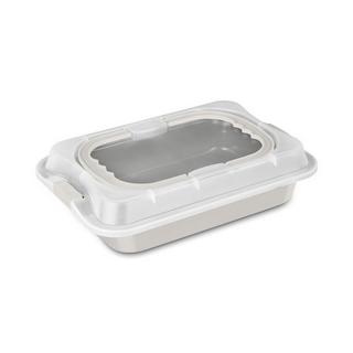 Berlinger länglicher Bräter mit Deckel matt cream Sahara Collection  