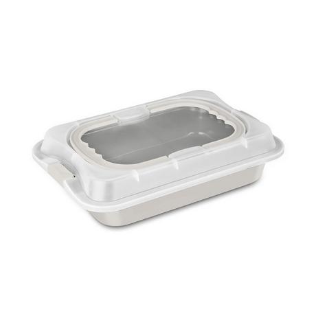 Berlinger länglicher Bräter mit Deckel matt cream Sahara Collection  