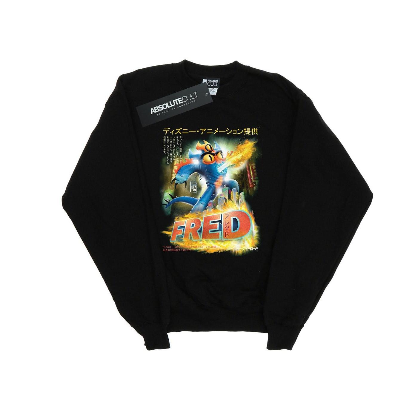 Image of Big Hero 6 Fred Anime Poster Sweatshirt Unisex Schwarz 116