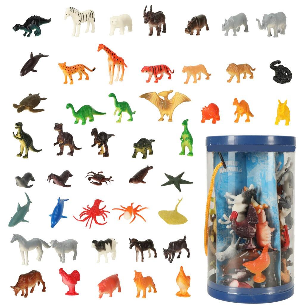 Pricenet  Figuren Meerestiere wilde Dinosaurier Set Mix 48tlg 
