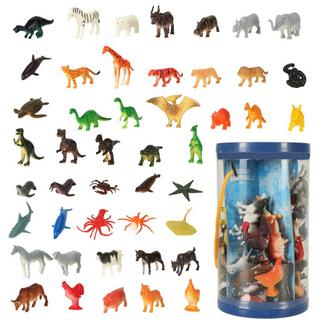 Pricenet  Figuren Meerestiere wilde Dinosaurier Set Mix 48tlg 