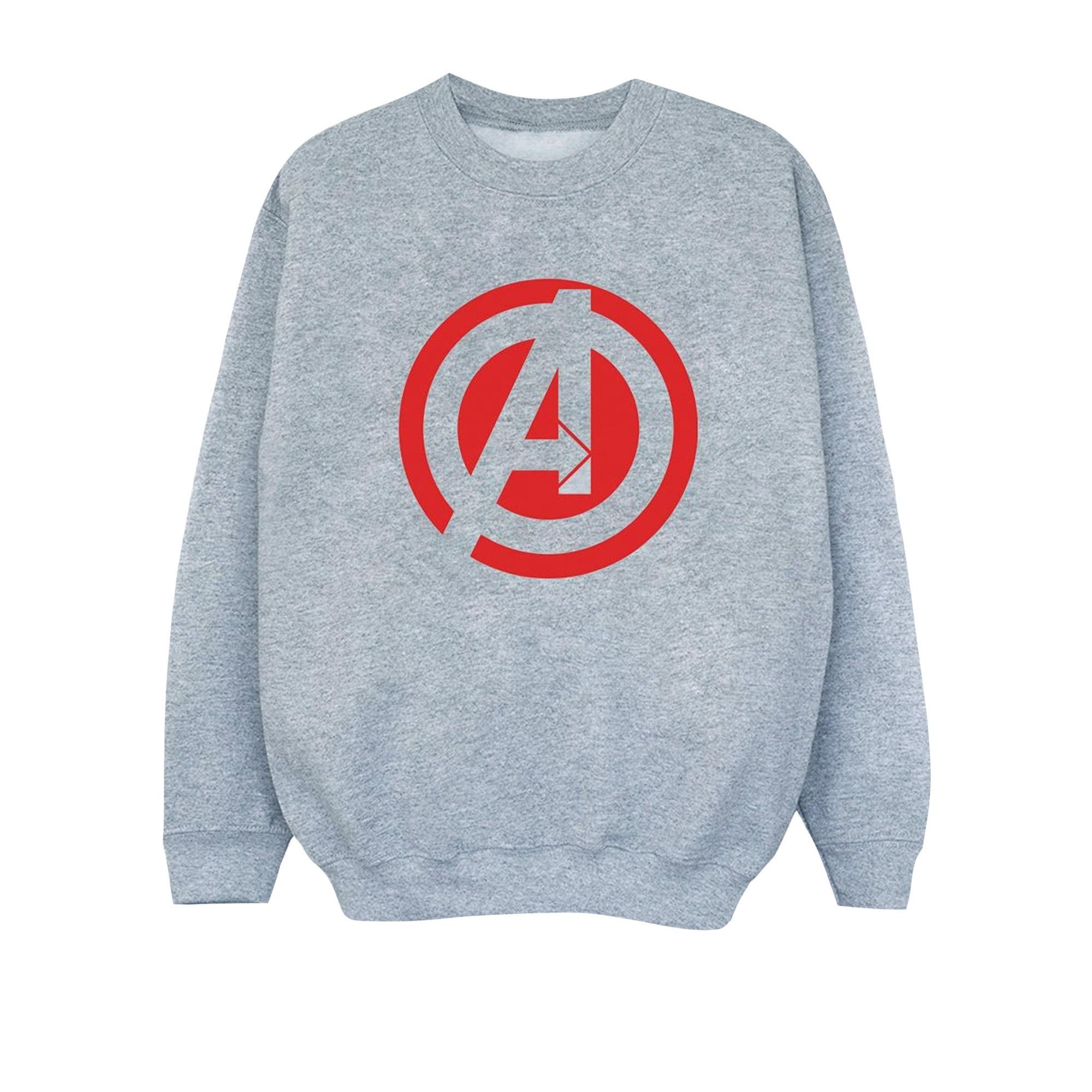 Image of Avenegers Assemble Solid A Logo Sweatshirt Unisex Grau 116