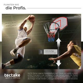 Tectake  Basketballkorb Harlem 