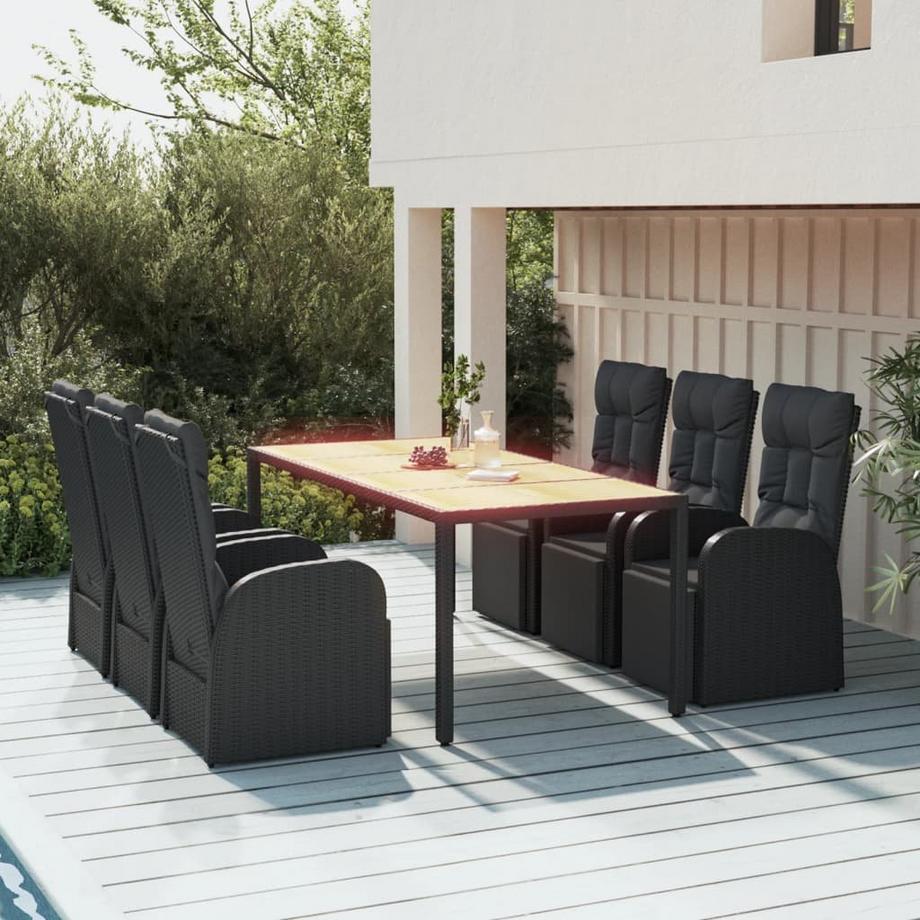 VidaXL set da pranzo da giardino Polirattan  