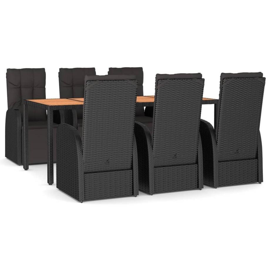 set da pranzo da giardino Polirattan