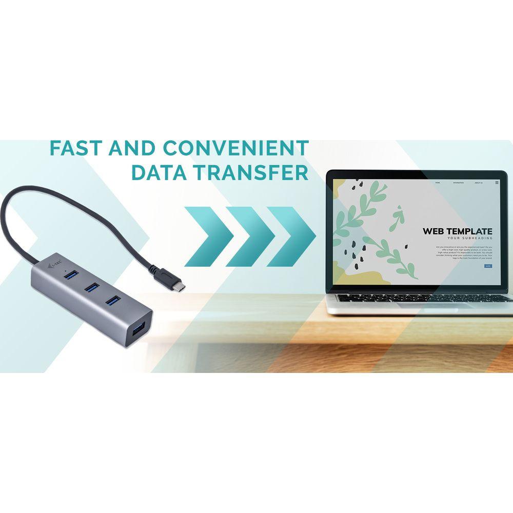 i-tec  Metal USB-C HUB 4 Port 