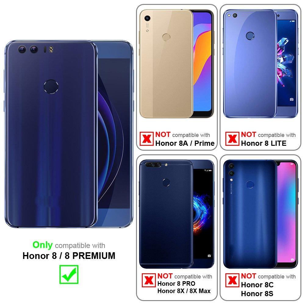 Cadorabo  Hülle für Honor 8  8 PREMIUM Blumen Design Magnetverschluss 