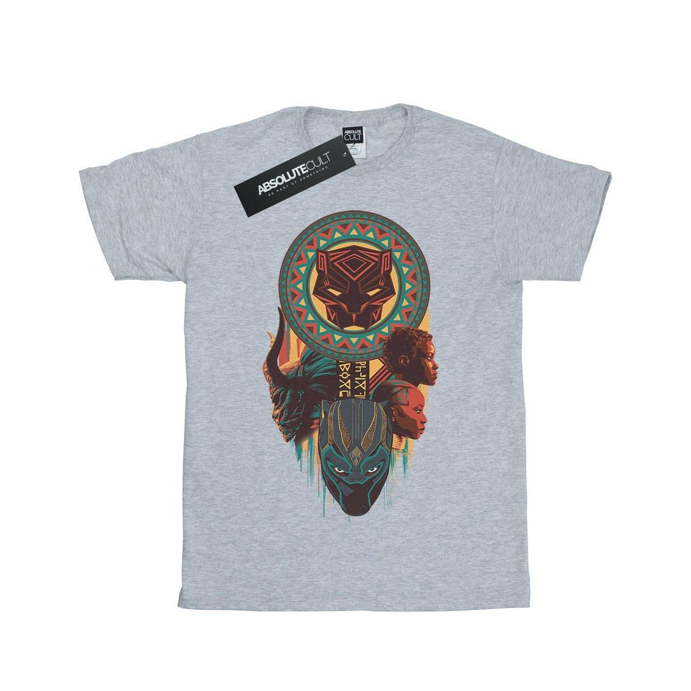 Image of Black Panther Totem Tshirt Unisex Grau 116